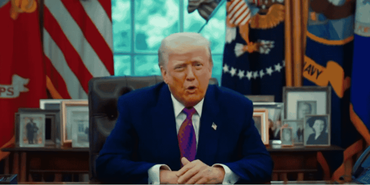 El presidente Donald Trump en la Casa Blanca.
