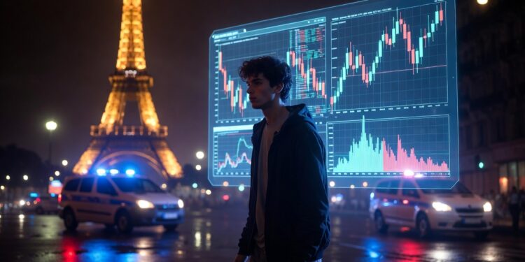 Los ataques violentos contra miembros de la comunidad de criptomonedas están en aumento en Francia. Fuente: Imagen elaborada con Grok IA.