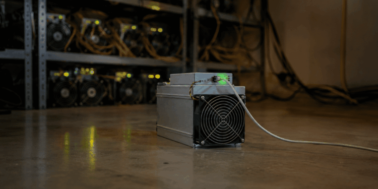 Un equipo de minería de bitcoin.