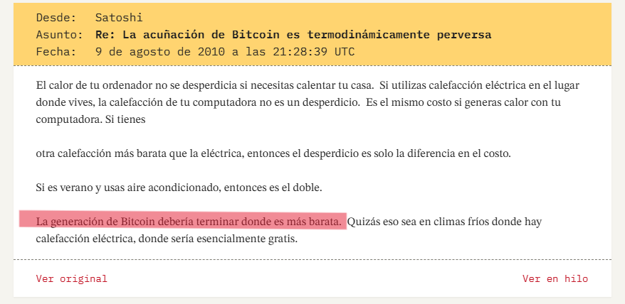 Publicación de Satoshi Nakamoto en BitcoinTalk.