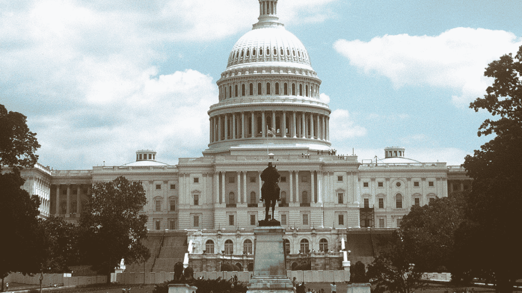 Edificio del Capitolio de Estados Unidos, sede del Poder Legislativo.