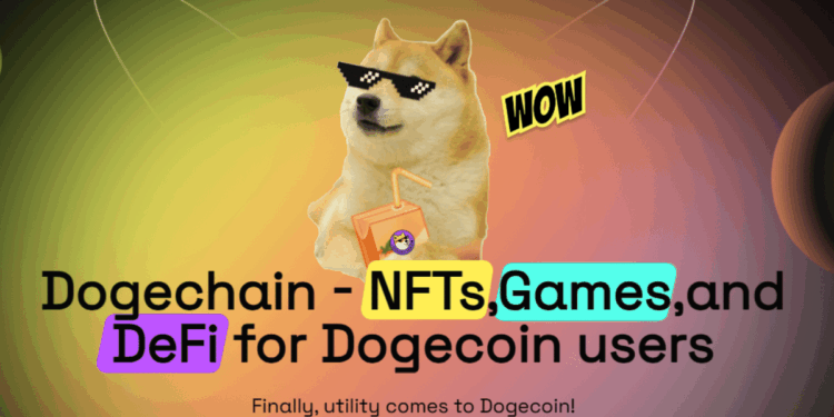 Captura de pantalla del sitio web de Dogechain.
