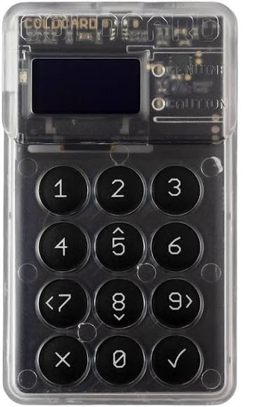 Una hardware wallet Coldcard.