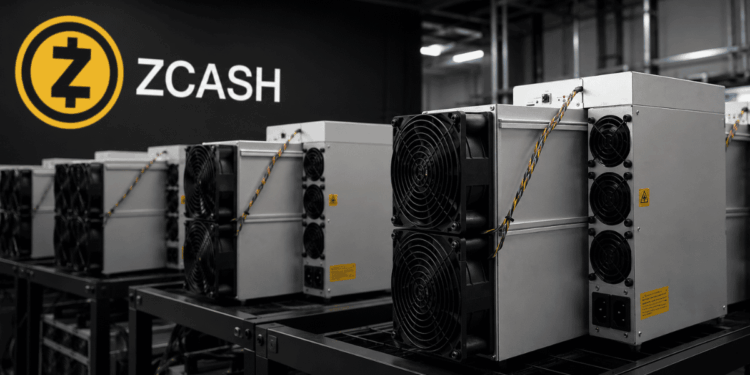 Mineros Antminer Z15 Pro y el logo de Zcash.