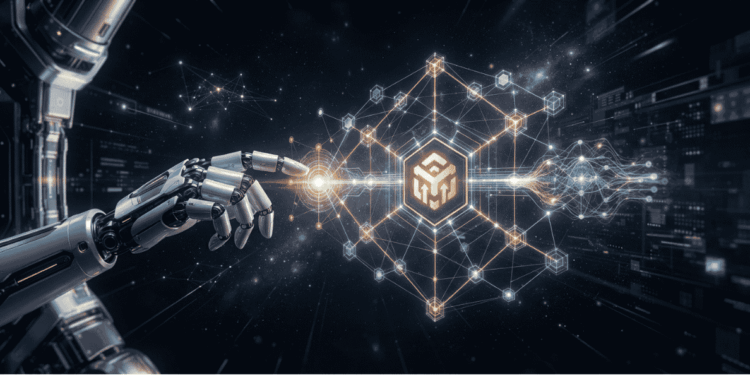 BNB Chain y mano robótica