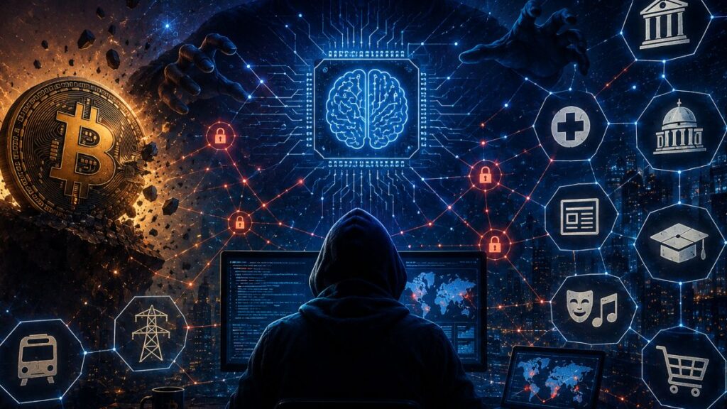 hacker atacando a bitcoin y otros sistemas
