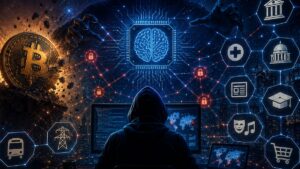 hacker atacando a bitcoin y otros sistemas