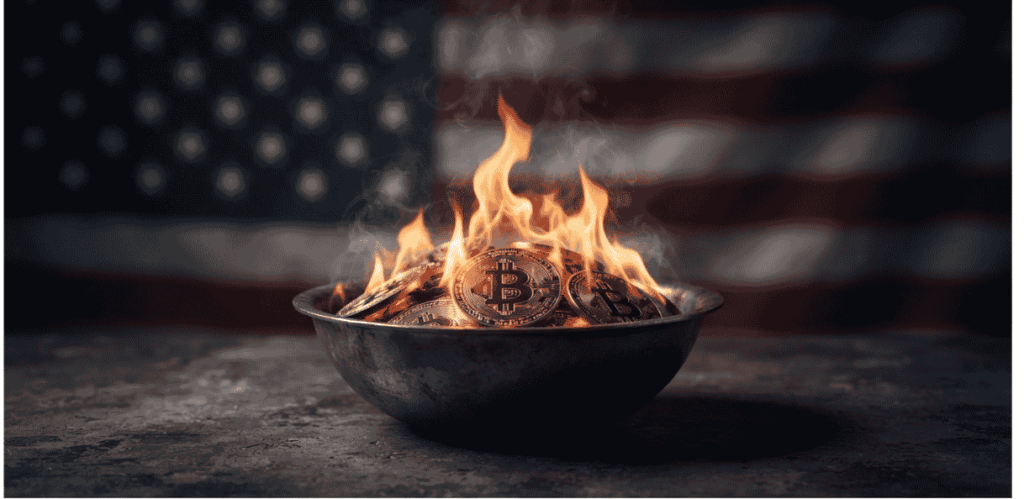 Bandera de Estados Unidos, unos BTC.