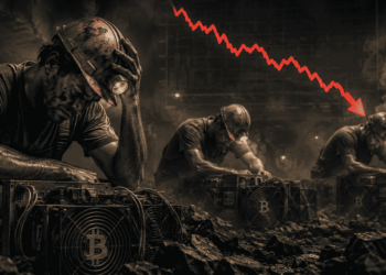 Mineros de bitcoin enfrentando caídas.