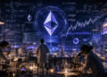 Un laboratorio con científicos trabajando en la red de criptomonedas Ethereum.