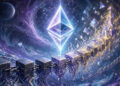 La red de criptomonedas Ethereum procesando bloques.