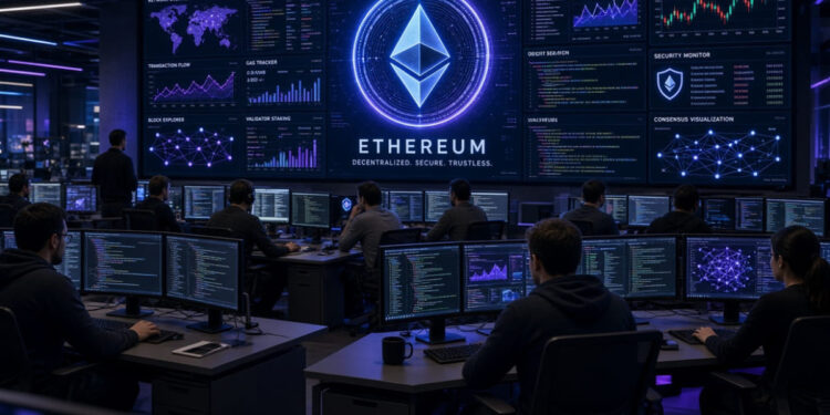 Un centro tecnológico con desarrolladores y programadores del ecosistema Etheruem,