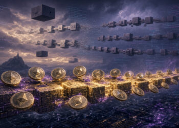 La red Ethereum procesando bloques.
