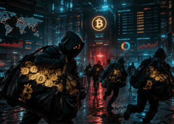 Hackers moviendo monedas de bitcoin robadas.