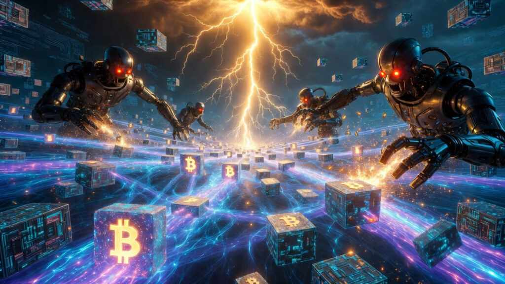 La red Lightning de Bitcoin siendo atacada por robots de IA.