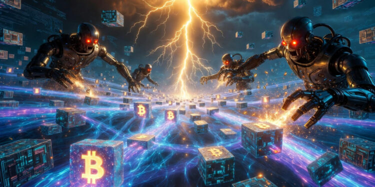 La red Lightning de Bitcoin siendo atacada por robots de IA.