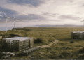 Mineros ASIC produciendo energía eólica.