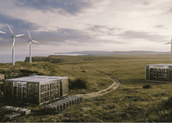 Mineros ASIC produciendo energía eólica.