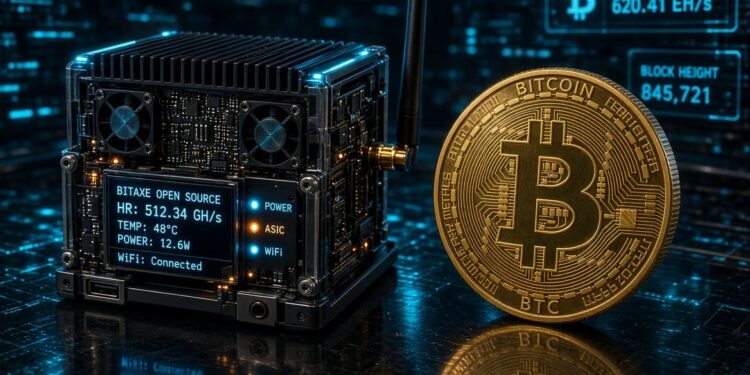 Un mini ASIC para minar BTC.