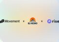 Promocional de la alianza Movement, El Vecino, Rise. Que ponen en marcha un servicio que permitirá mantener el dinero en dólares digitales y enviarlo a México en segundos por WhatsApp.