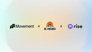 Promocional de la alianza Movement, El Vecino, Rise. Que ponen en marcha un servicio que permitirá mantener el dinero en dólares digitales y enviarlo a México en segundos por WhatsApp.