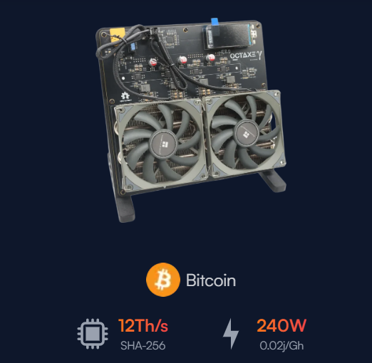 Un equipo de minería para Bitcoin.