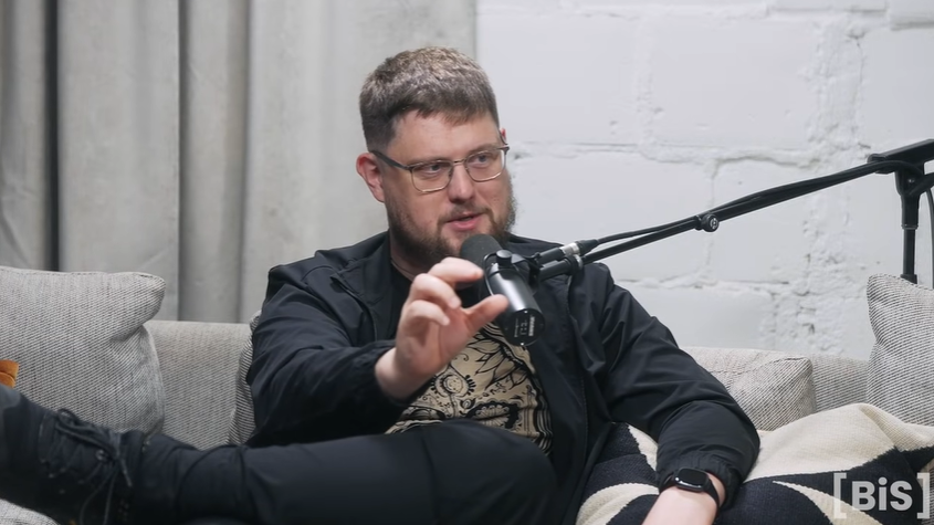 El desarrollador bitcoiner Peter Todd durante una entrevista.