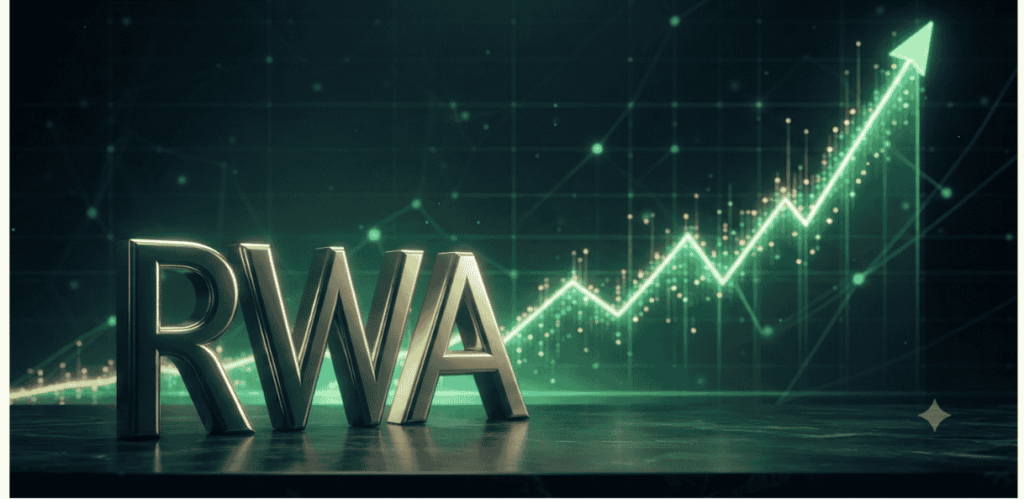RWA y gráficos en verde.