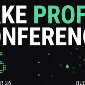 Póster para la Take Profit Conference en Buenos Aires el 26 de septiembre.
