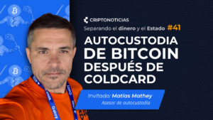 Matías Mathey piensa que la situación actual demanda reevaluar tu nivel de seguridad en autocustodia.