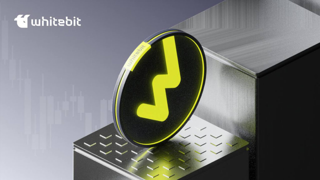 El token WBT, subiendo escalones, en primer plano.
