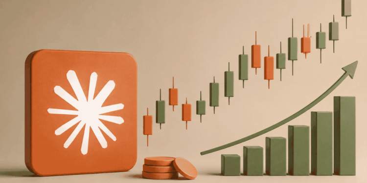 Imagen que representa el volumen creciente de trading de Anthropic.