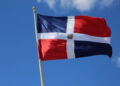 Fotografía de la bandera de República Dominicana.
