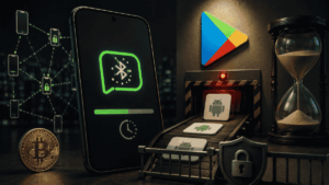 Imagen conceptual que representa la demora ocasionada por Google Play en esta revisión de seguridad.