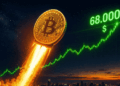 Bitcoin sube como un cohete a los 68.000 dólares.