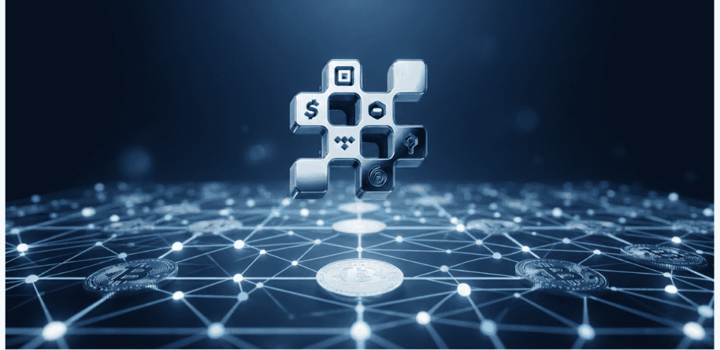 Logo de Block sobre la red de Bitcoin.