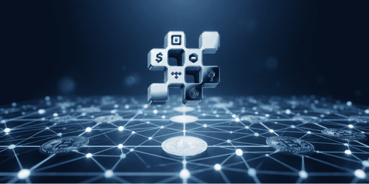 Logo de Block sobre la red de Bitcoin.