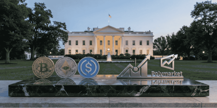 La Casa Blanca junto con las principales criptomonedas.