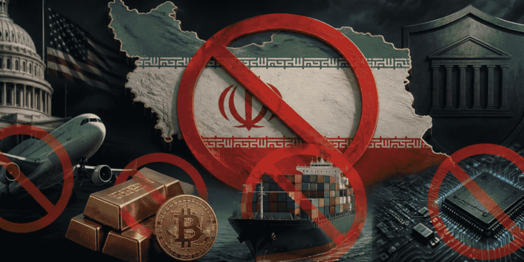 Imagen conceptual que ilustra las sanciones de EEUU contra Irán.