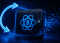 Una billetera con logo de Electrum y símbolo que indica actualización.