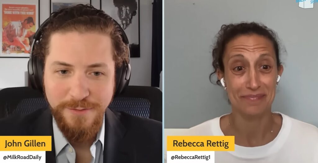 Fotografia de Rebecca Rettig, de Jito Labs, entrevistada.