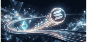 Solana compitiendo y ganando vs Ethereum.