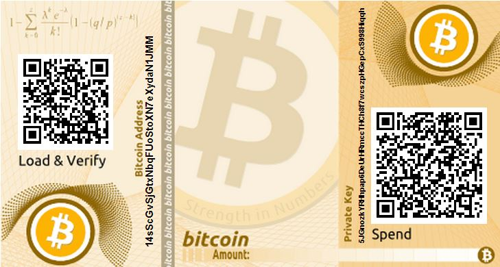 Wallet de papel de Bitcoin