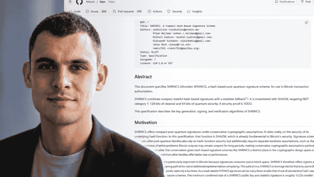 Jonas Nick y screenshot del github con la BIP.