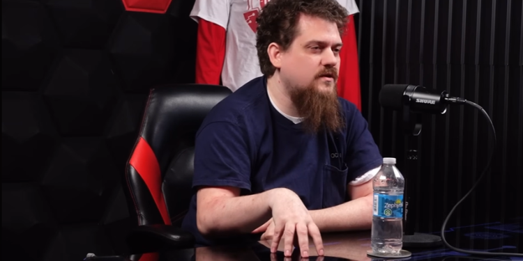 El desarrollador bitcoiner Luke Dashjr durante una entrevista.