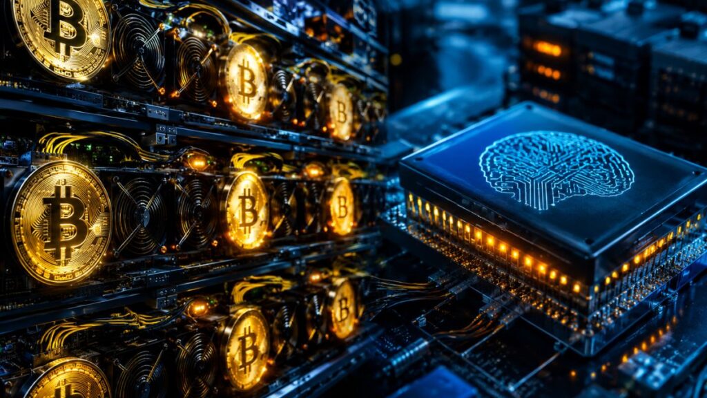 Un procesador de Inteligencia Artificial que se integra con una red de minado de Bitcoin.