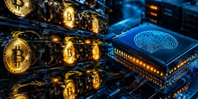 Un procesador de Inteligencia Artificial que se integra con una red de minado de Bitcoin.