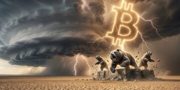 osos huyendo de la tormenta generado por bitcoin