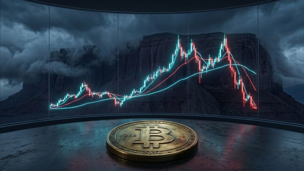 bitcoin con una gráfica de precio