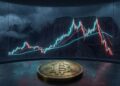 bitcoin con una gráfica de precio